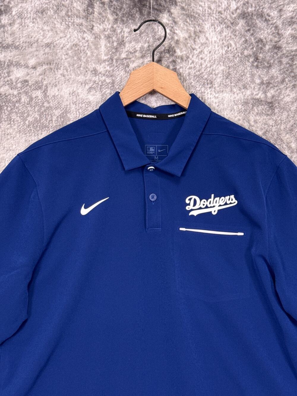 Nike Polo Shirt Medium Mens Los Angeles Dodgers Official Coaching Staff